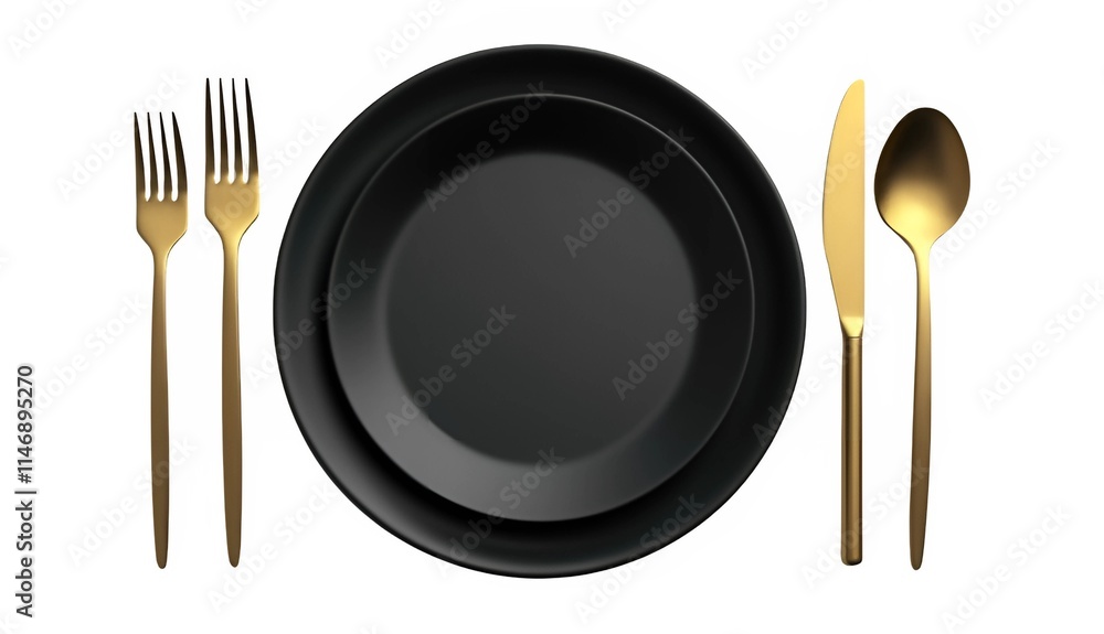 fork and spoon on a plate fork and spoon on a plate