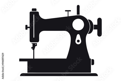 sewing machine clip art vector illustration