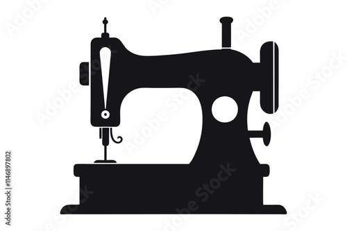 sewing machine isolated on white