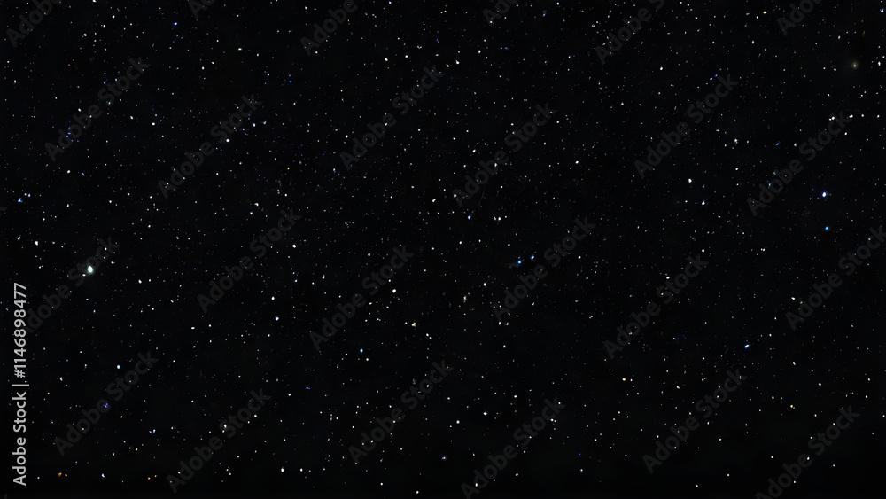 Naklejka premium Majestic night sky filled with twinkling stars and celestial wonders