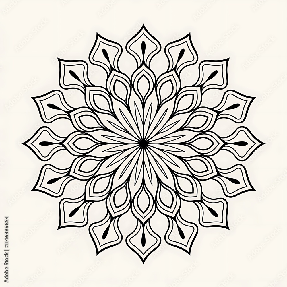 Luxury ornamental mandala design with white background Luxury ornamental mandala design with white background