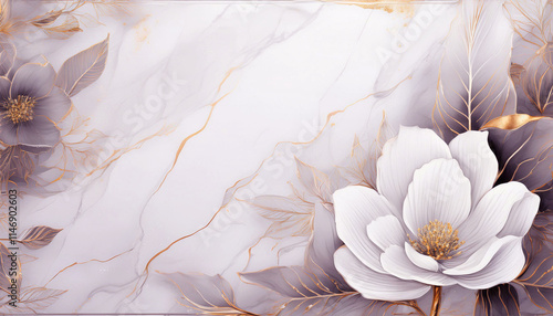 Papier dekoracyjny w kwiaty, jasna tapeta kwiatowa, abstrakcyjne tło kwiatowe, jasny, pastelowy kolor, puste miejsce na tekst