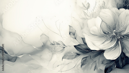 Tapeta kwiatowa, papier dekoracyjny w kwiaty, abstrakcyjne tło kwiatowe, jasny, pastelowy kolor, kartka, puste miejsce na tekst lub zaproszenie