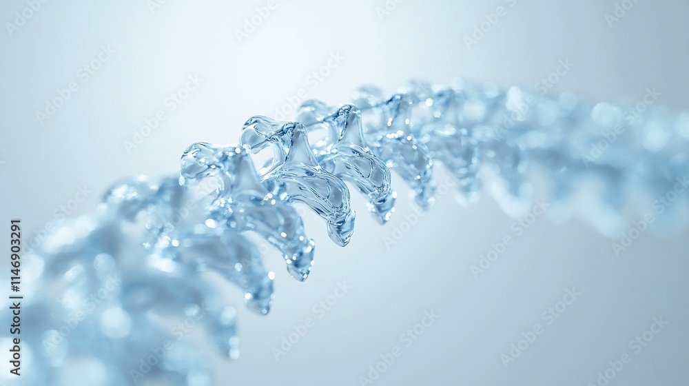 Abstract flowing water, resembling a spine. Abstract flowing water, resembling a spine.