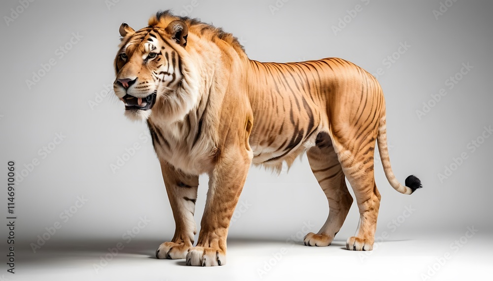 Obraz premium Majestic Bengal Tiger: A Powerful Portrait