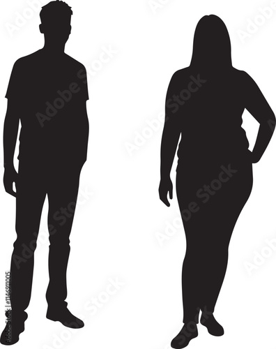 person minimal Silhouette pure black icon
 with white background 