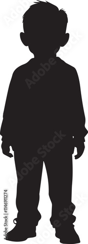 Person minimal Silhouette pure black icon
 with white background 