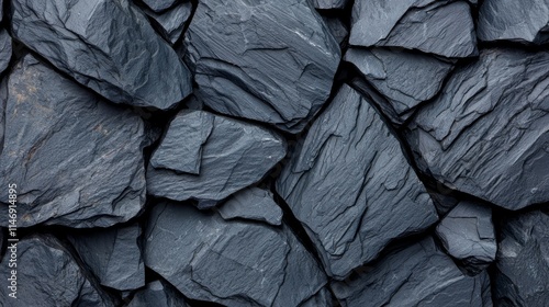 Wallpaper Mural A close up of a pile of black rocks Torontodigital.ca