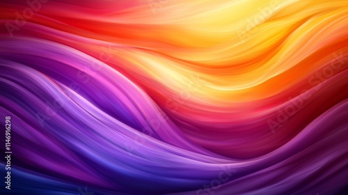 Wallpaper Mural A colorful abstract background with wavy lines Torontodigital.ca