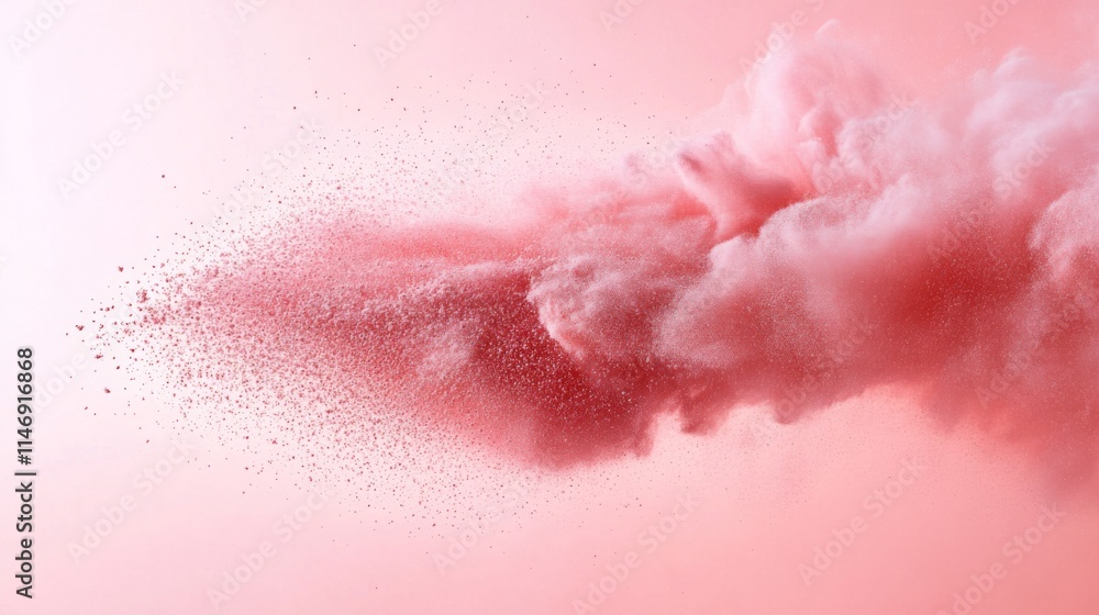 Pink Powder Explosion Abstract Art Design Pink Powder Explosion Abstract Art Design