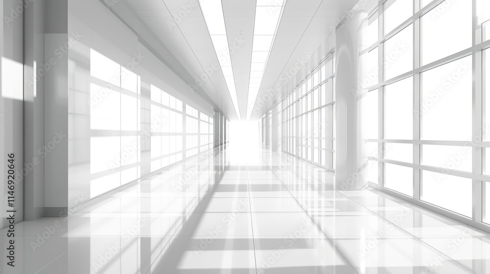 Bright White Corridor: Modern Architecture and Interior Design Bright White Corridor: Modern Architecture and Interior Design