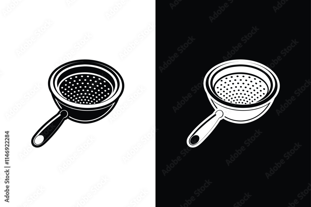 Sieve icon vector on White Background ,Vector Art Illustration on white background.