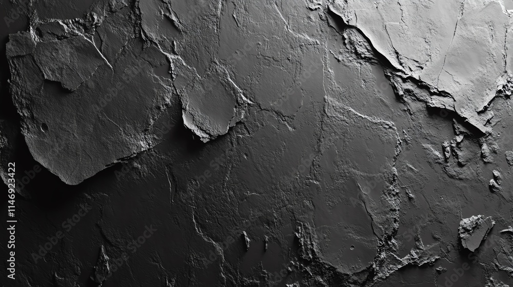 Textured black surface with layered, rough slate-like appearance. Textured black surface with layered, rough slate-like appearance.