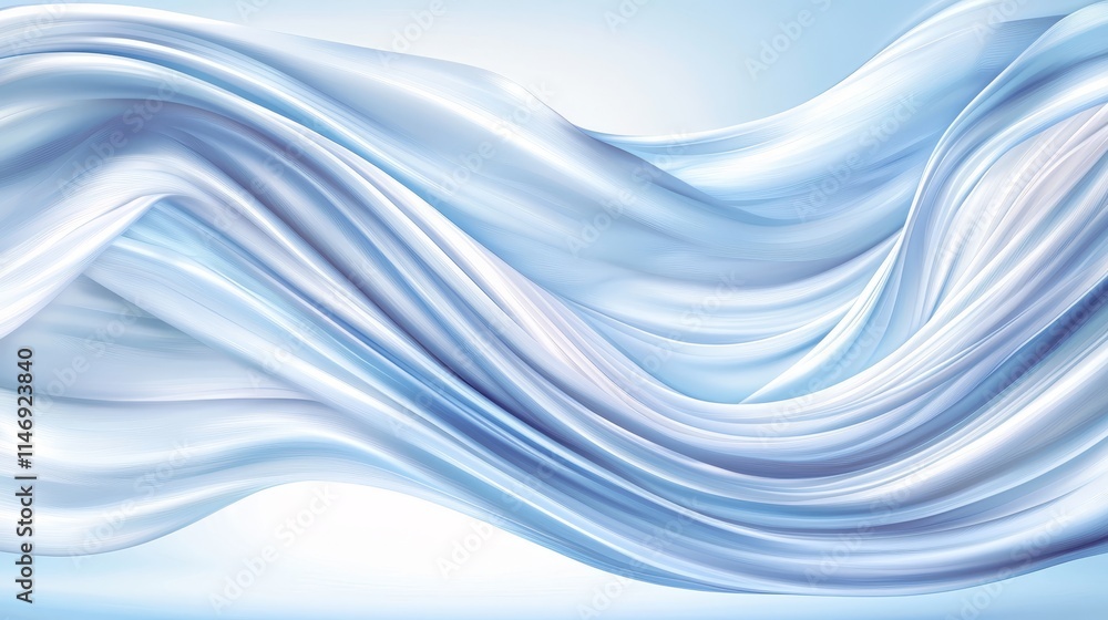 Naklejka premium A blue and white abstract background with wavy lines