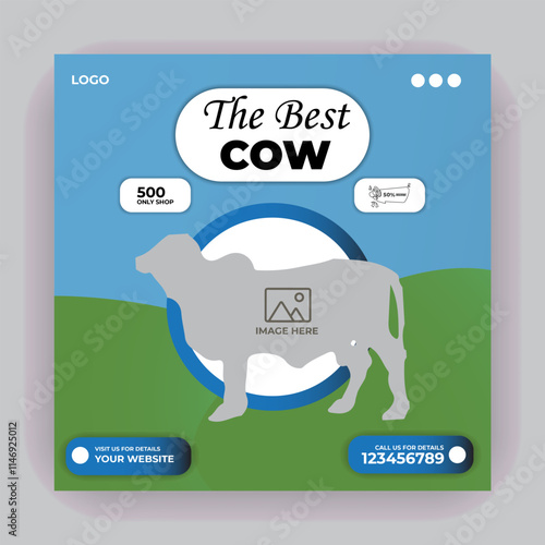Brand Bucket cow fashion poster design mug poster plastic mug tiffin box Black Friday