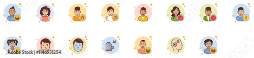 Set of Personality icons