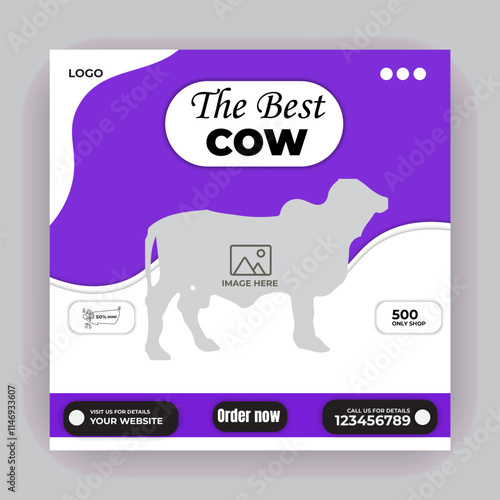 Brand Bucket cow fashion poster design mug poster plastic mug tiffin box Black Friday