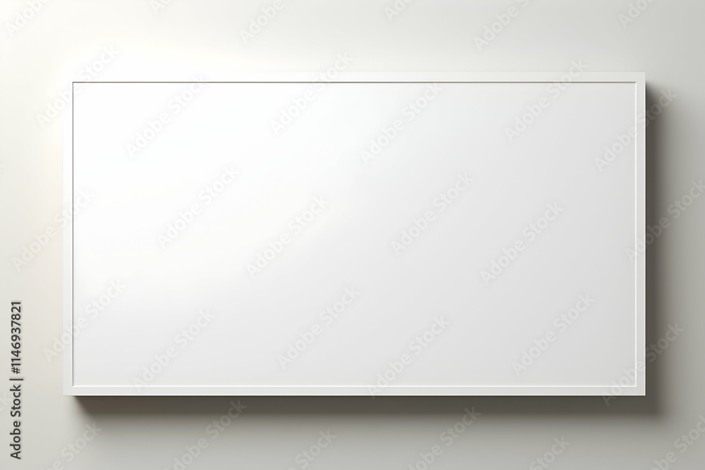 A blank whiteboard mounted on a wall, ready for notes or presentations. A blank whiteboard mounted on a wall, ready for notes or presentations.
