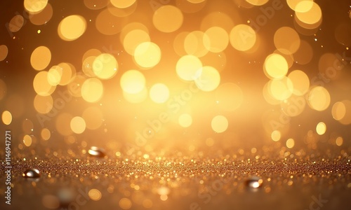 A rich, textured backdrop featuring dazzling golden glitter that radiates luxury and sophistication. Perfect for enhancing creative projects, celebrations, and stylish design elements