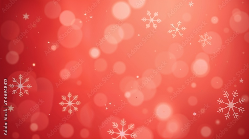 snowflakes on a red background snowflakes on a red background