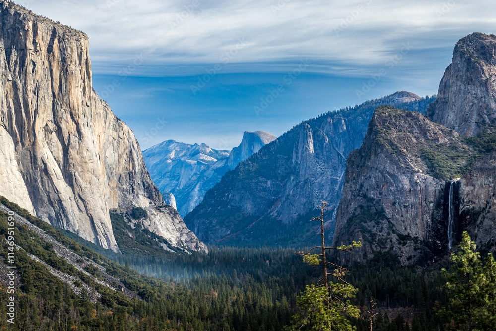 Majestic Bridalveil Falls in Yosemite Valley