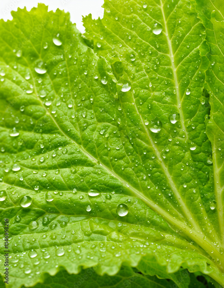 Lettuce leaf, isolated on white background. Generative AI Lettuce leaf, isolated on white background. Generative AI