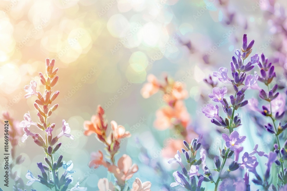 Refreshing Pastel Spring Background with Watercolor and Bokeh Effects for Seasonal Designs Refreshing Pastel Spring Background with Watercolor and Bokeh Effects for Seasonal Designs