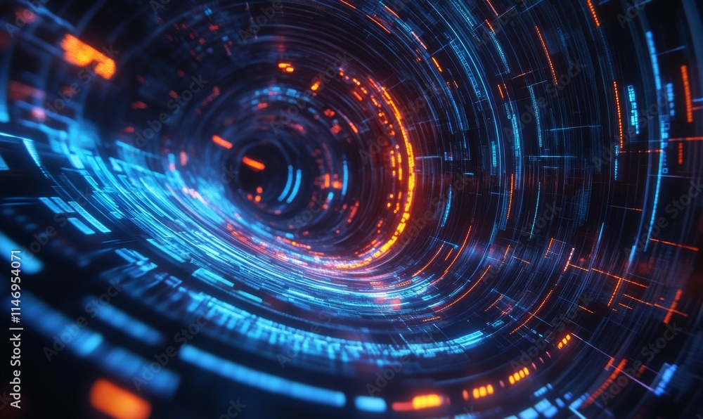 Sound Wave and Audio Technology Concept. Blue, Futuristic Digital Style. Sound Wave and Audio Technology Concept. Blue, Futuristic Digital Style.