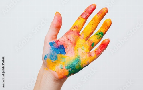 hand professional photo on clean bright white background