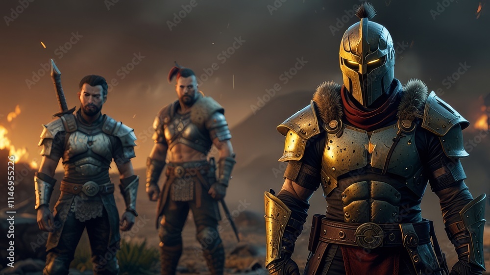 Fototapeta premium knight in armour