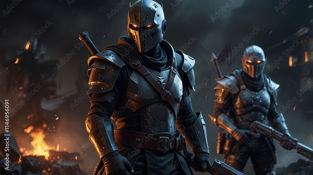 Fototapeta premium knight in armour