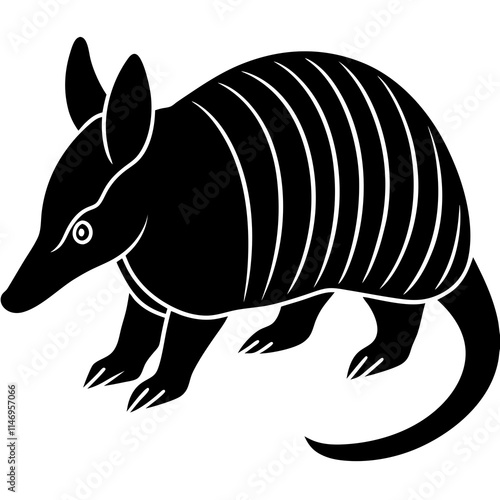 armadillo silhouette vector illustrator