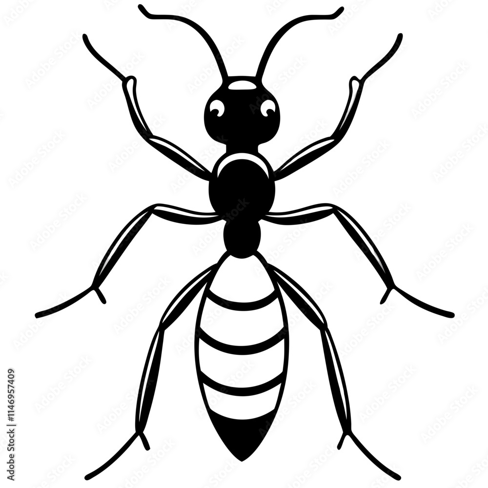 ant line art vector ant line art vector