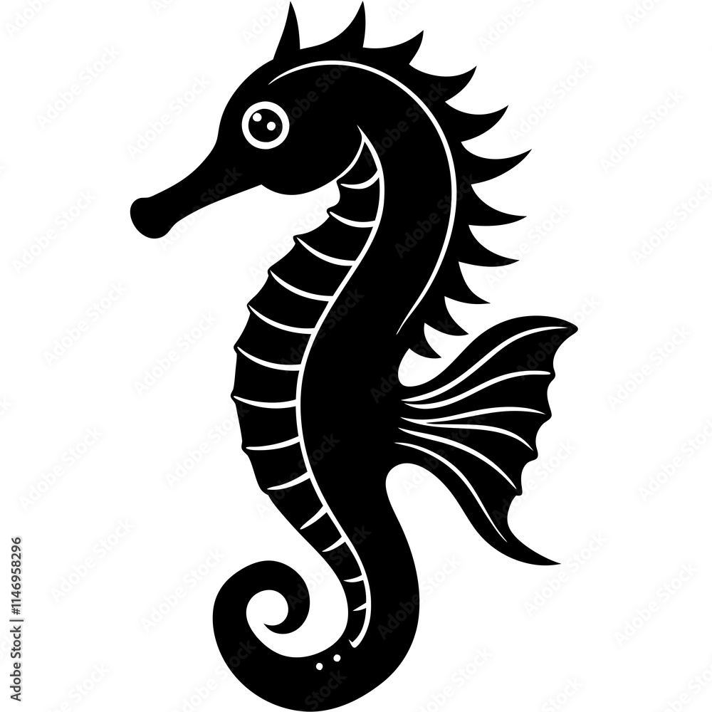 seahorse silhouette vector illustrator seahorse silhouette vector illustrator