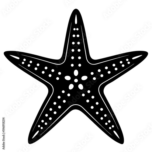 starfish silhouette vector illustrator