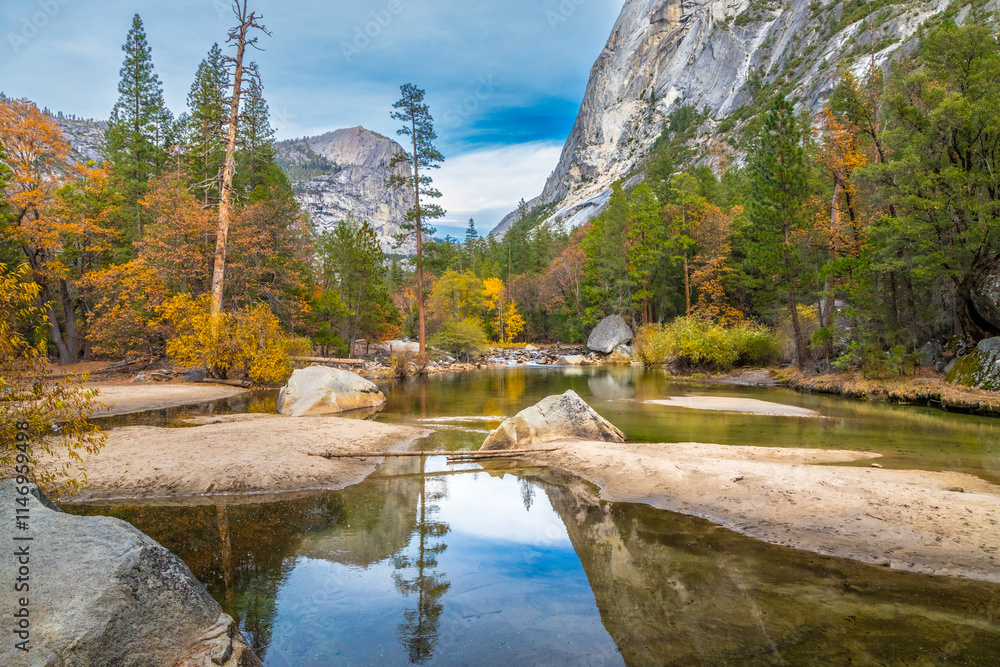 Exploring the beauty of Mirror Lake in Yosemite