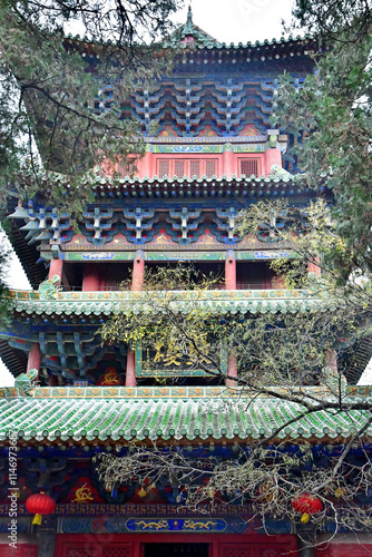 Luoyang; China - november 6 2024 : monastery of Shaolin photo