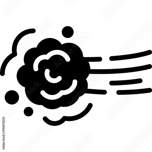 disappear or vanish comic effect and represent speed solid or symbol icon