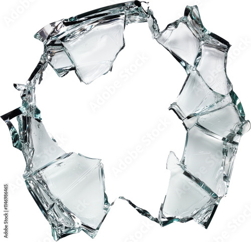 깨진 유리의 파편