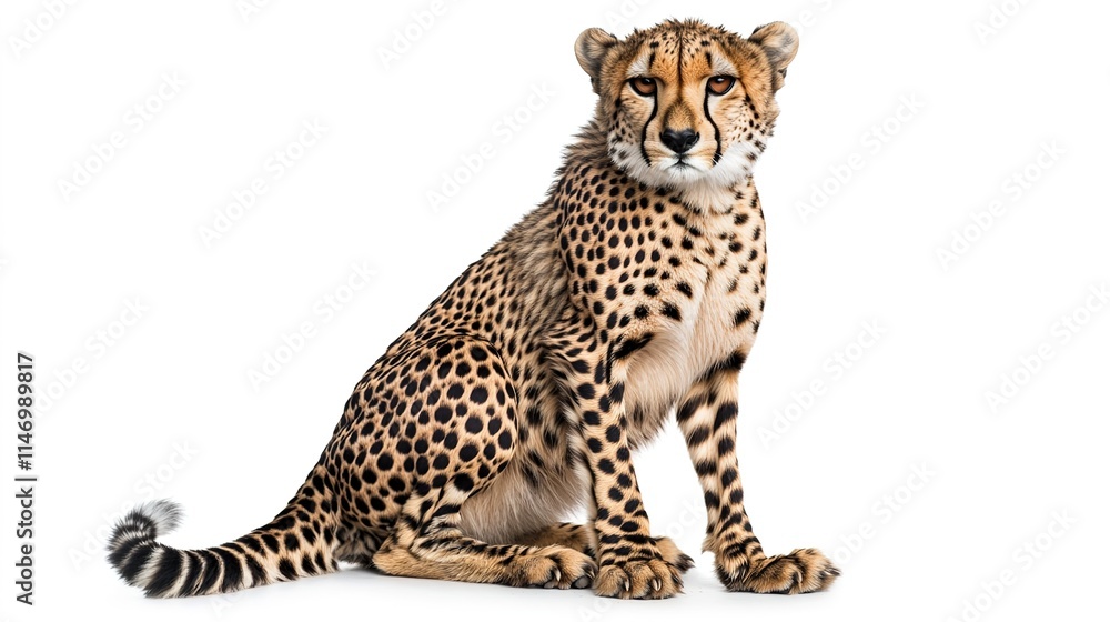 Majestic cheetah with striking fur pattern poses gracefully agai Majestic cheetah with striking fur pattern poses gracefully agai