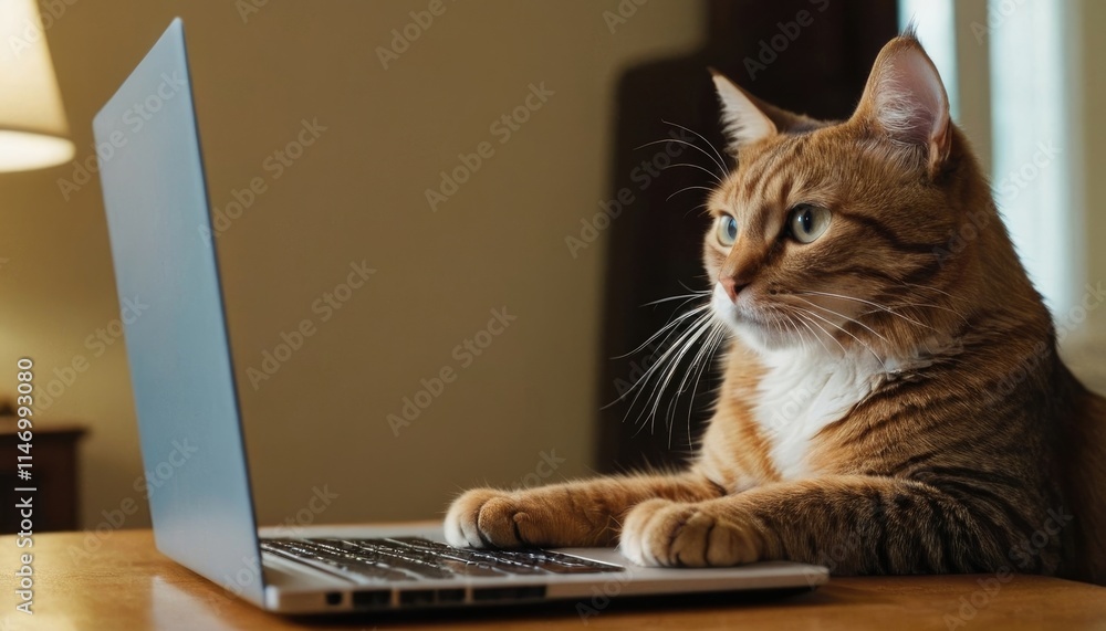 A cute cat sitting on a desk surrounded by office supplies. 8k, realistic, full ultra HD, high resolution, and cinematic photography A cute cat sitting on a desk surrounded by office supplies. 8k, realistic, full ultra HD, high resolution, and cinematic photography