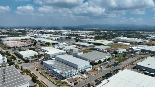 Vista aérea de zona industrial en San Luis Potosí, México.  photo