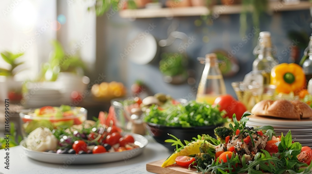 Mouthwatering cuisine presented on a clean background, perfect for adding your own text Mouthwatering cuisine presented on a clean background, perfect for adding your own text