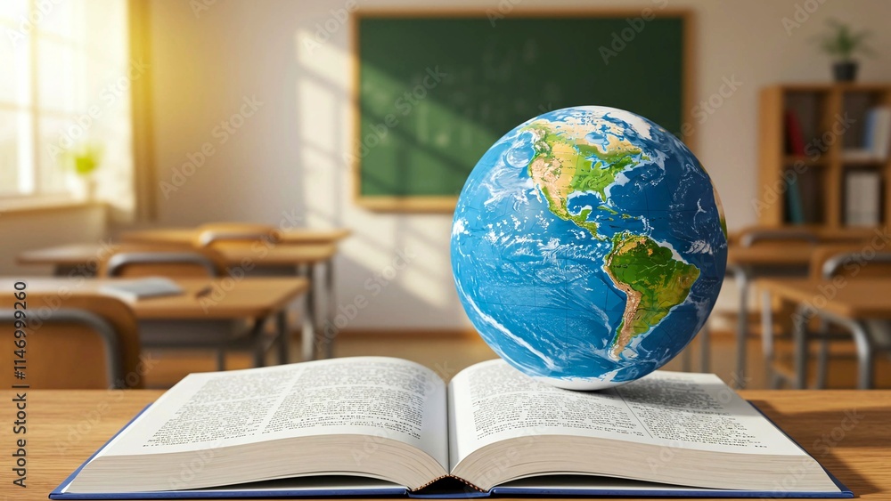 Global Learning Concept in Modern School Setup for the world education day Global Learning Concept in Modern School Setup for the world education day