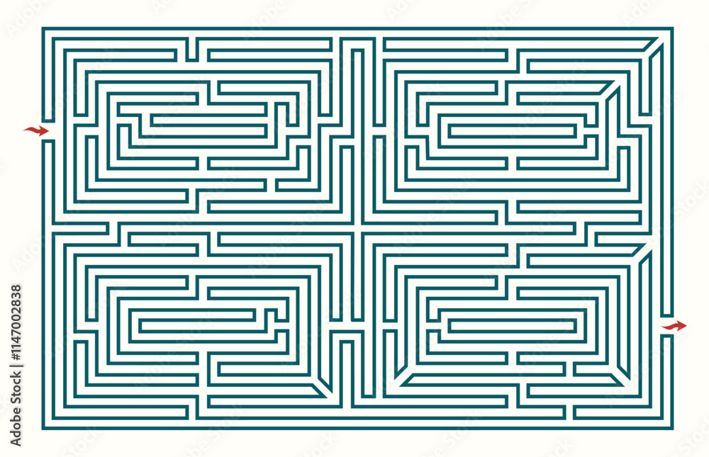Labyrinth complex design. Maze (Labyrinth) game illustration. Labyrinth (brain game) vector graphic. Labyrinth complex design. Maze (Labyrinth) game illustration. Labyrinth (brain game) vector graphic.