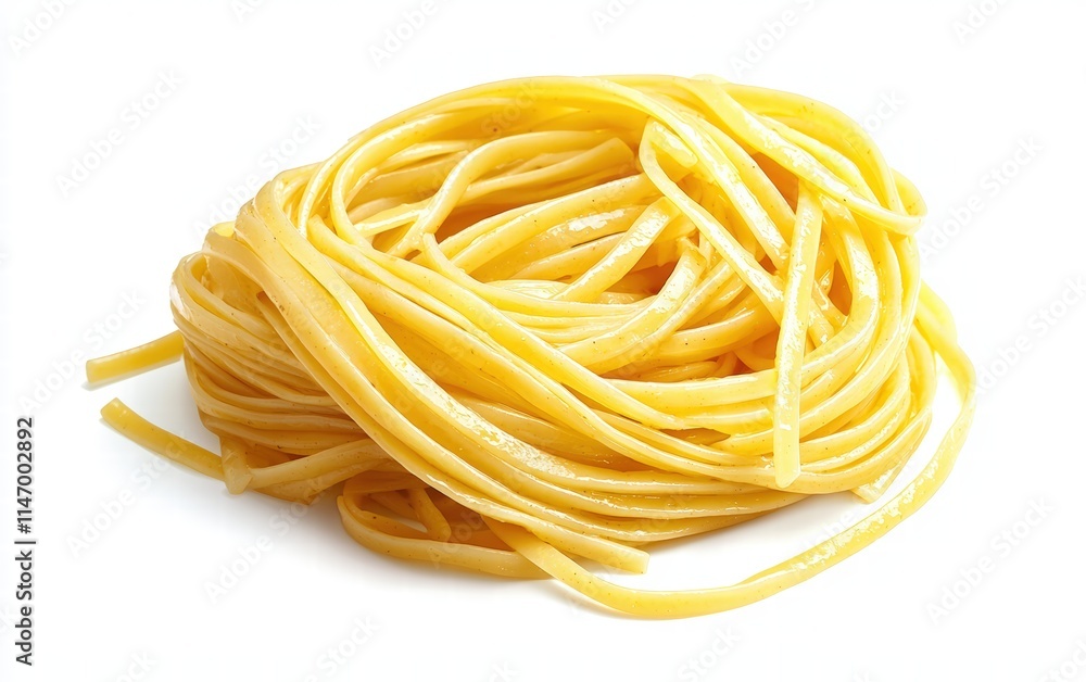 Italian Spaghetti Carbonara on a clear white background Italian Spaghetti Carbonara on a clear white background