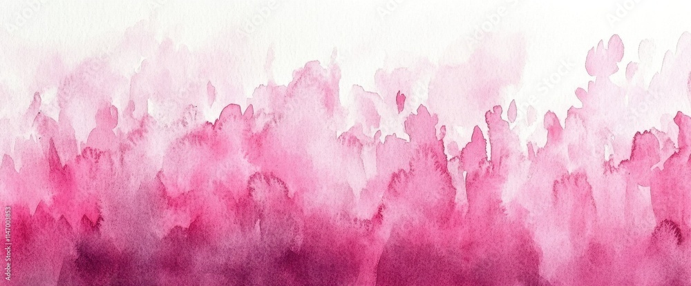 Fototapeta premium Pink watercolor background with a pink gradient, pink color, pink tone, pink texture, pink watercolor, pink background Generative AI