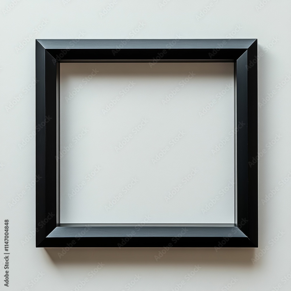 Black rectangular frame, empty, light background. Black rectangular frame, empty, light background.