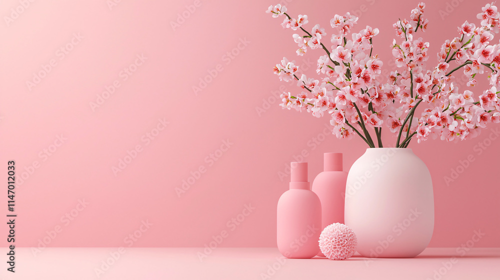 A sleek, sophisticated 3D podium with soft feminine touches, perfectly lit for a luxury product advertisement in a high-detail 3D render. A sleek, sophisticated 3D podium with soft feminine touches, perfectly lit for a luxury product advertisement in a high-detail 3D render.
