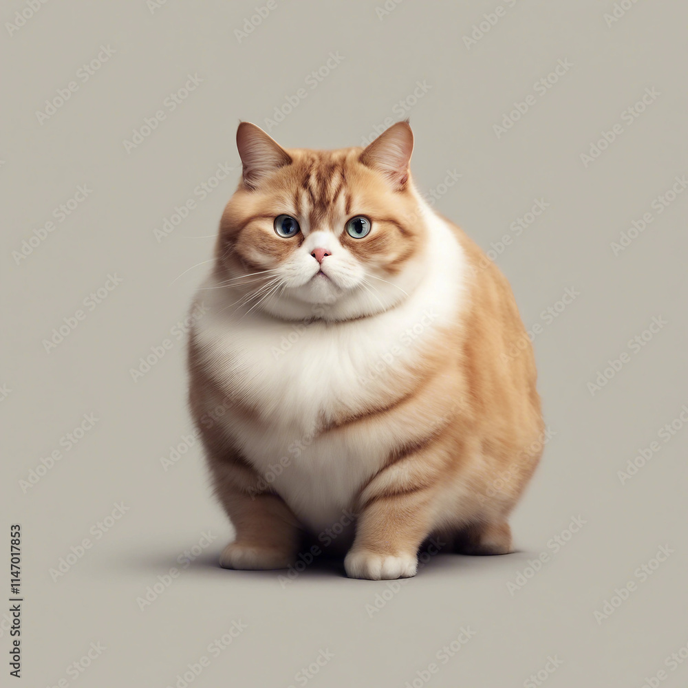 Obraz premium cute fat cat